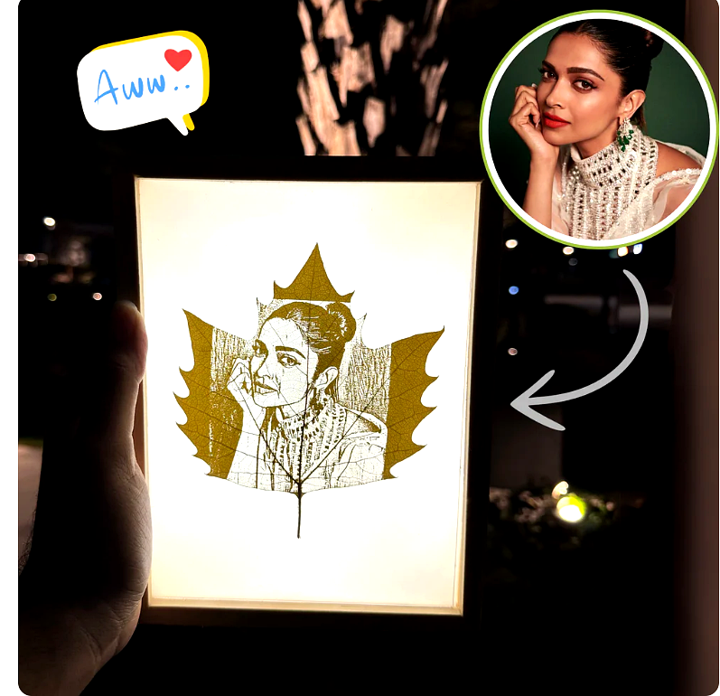 Custom Photo Leaf Engraving – A Perfect Gift for Your Loved Ones ❤️